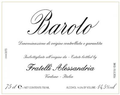 Vinous Praises 2013 Fratelli Alessandria Barolo